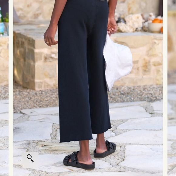 Frank & Eileen Women's XS Black Catherine Favorite Sweatpants Cropped - Picture 2 of 11